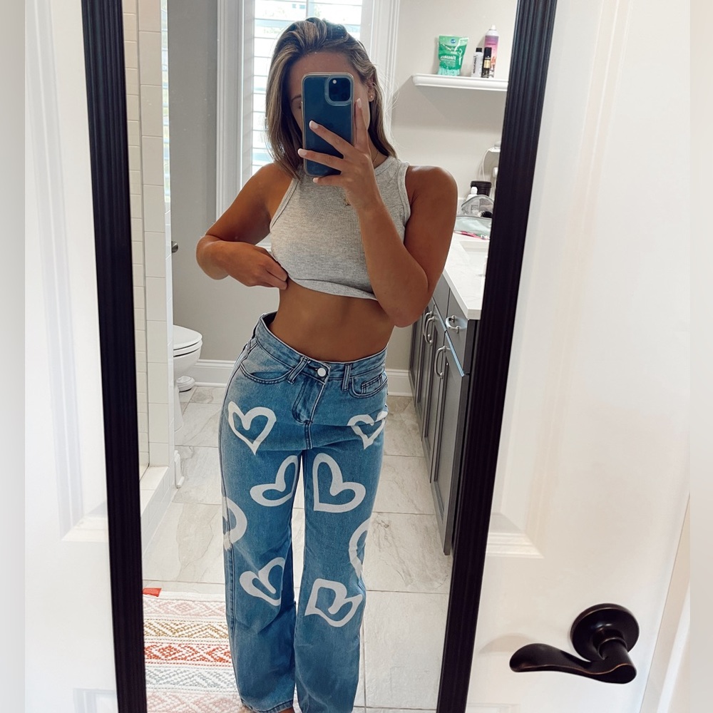 Cutest heart jeans